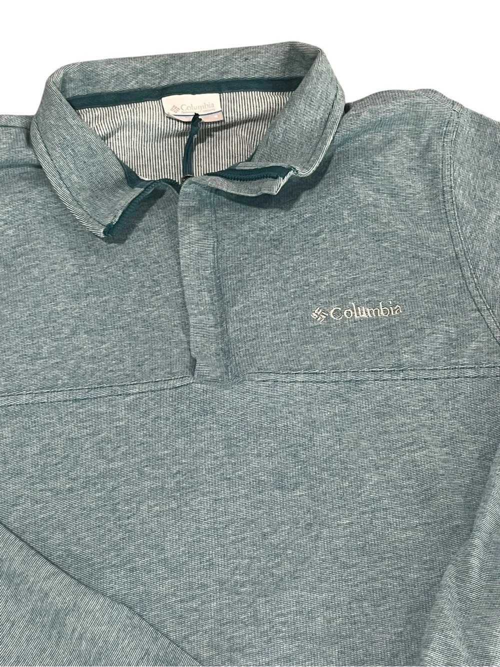 Columbia Men's 1/4 Zip Heathered Fleece Pullover - Size S - Picture 4 of 5